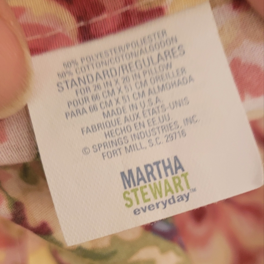 Y2K Martha Stewart Queen Size Bed Skirt And 2 Standard Shams 3pcs - Picture 6 of 13